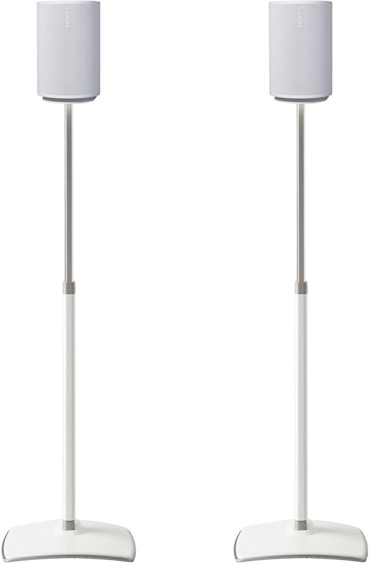 Sanus Height-Adjustable Speaker Stands for Sonos Era 100 - Pair - White