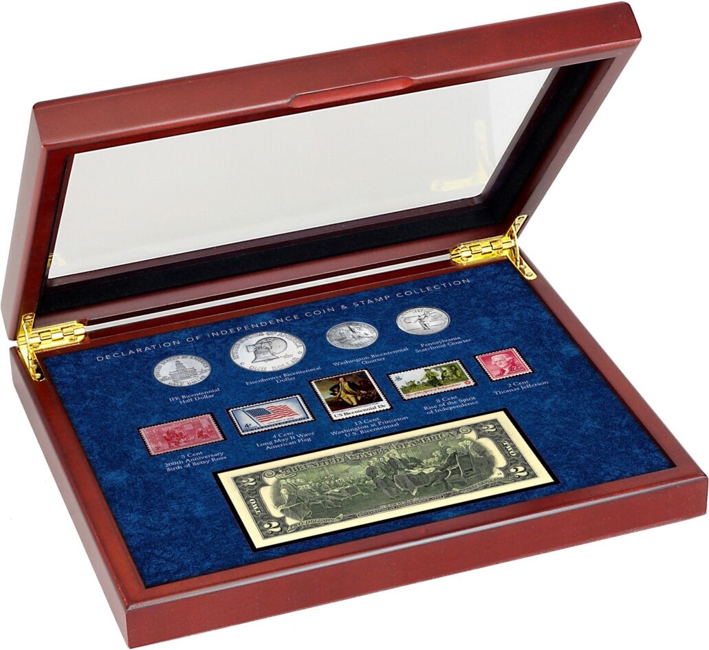 American Coin Treasures Declaration of independence Coin and Stamp Collection