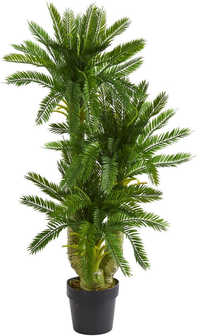 Nearly Natural Triple Potted Cycas Artificial Plant - Green