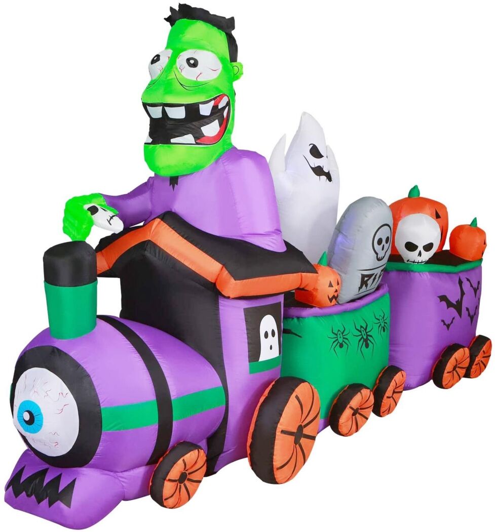 Seasonal Halloween Train 10' Long Inflatable - Multi