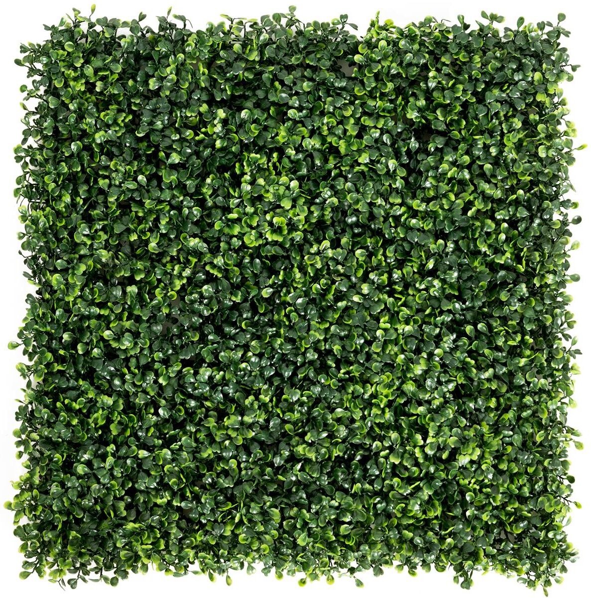 Costway 12 Pcs 20''x20'' Artificial Boxwood Plant Wall Panel Hedge Privacy Fence - Green