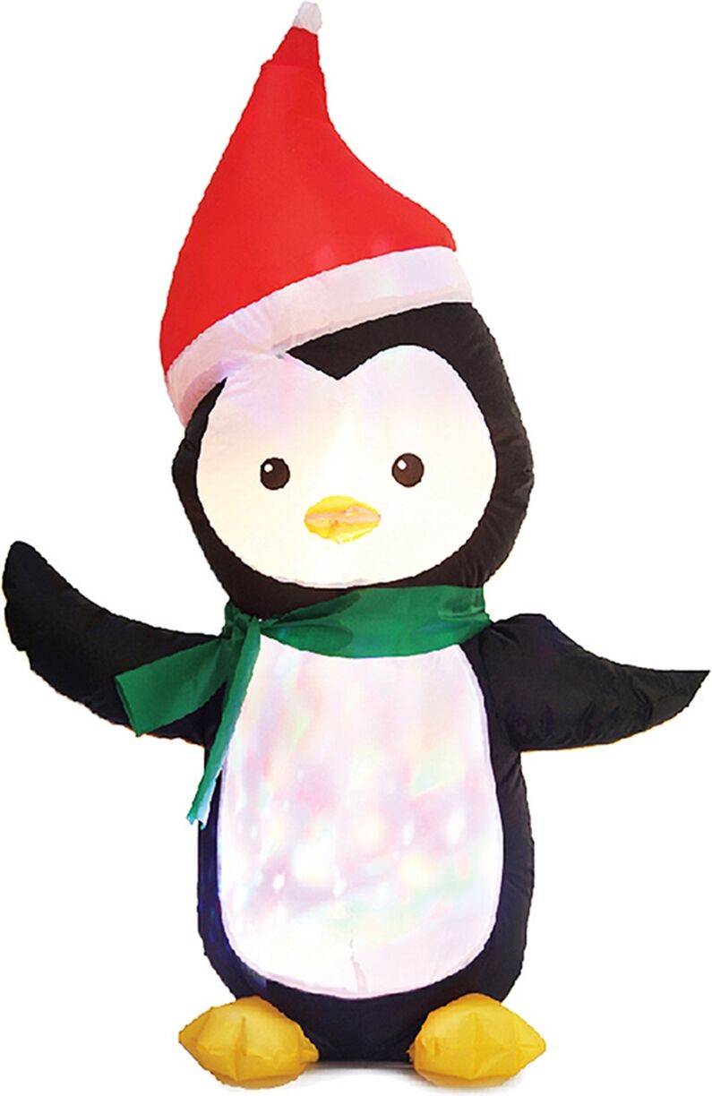 Seasonal Penguin with Disco Lights 3.5' Inflatable - Multi