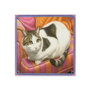 Trademark Global Francien Van Westering 'Cat On Pink Chair' Canvas Art - 24