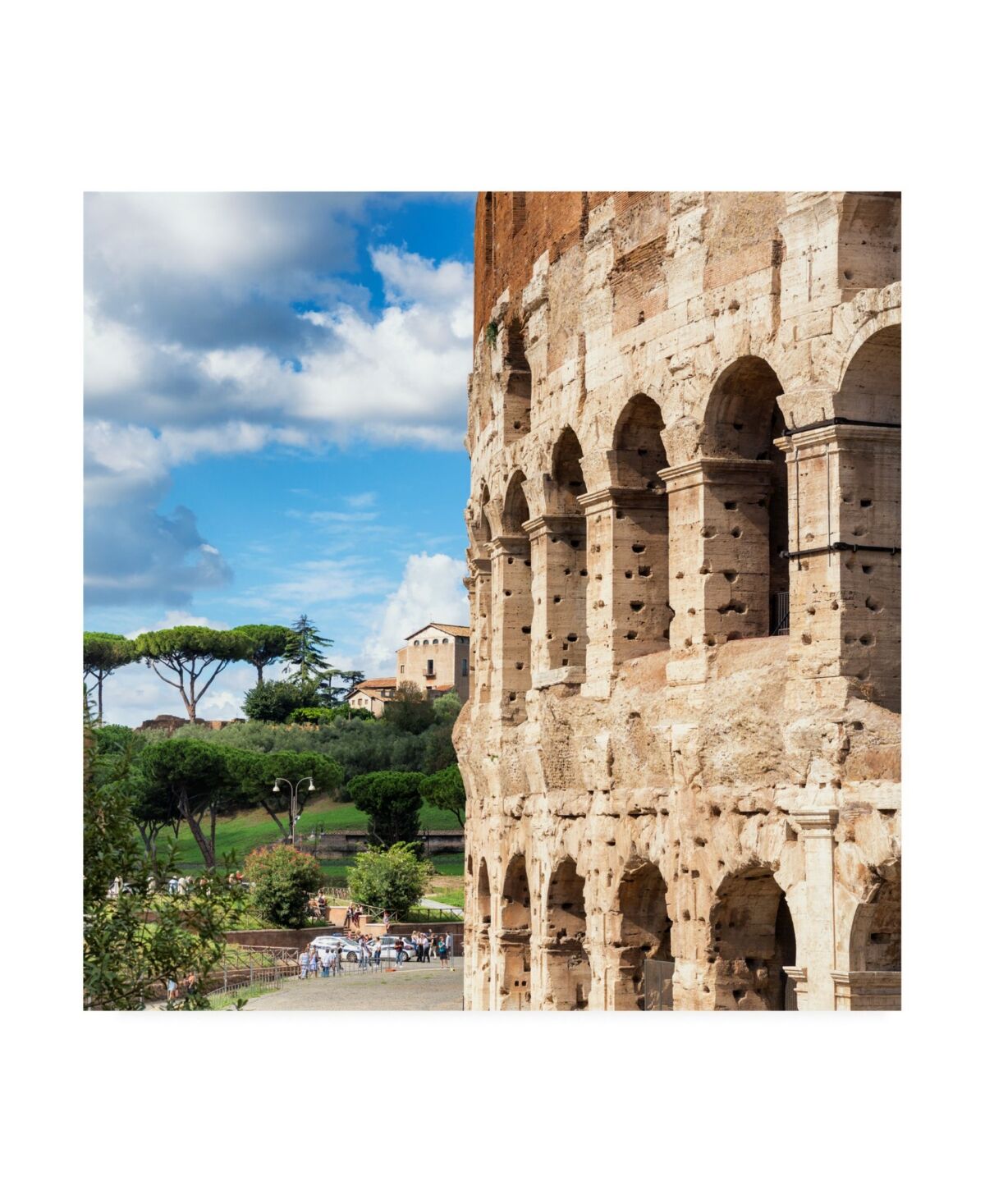 Trademark Global Philippe Hugonnard Dolce Vita Rome 3 Colosseum Architecture Canvas Art - 36.5