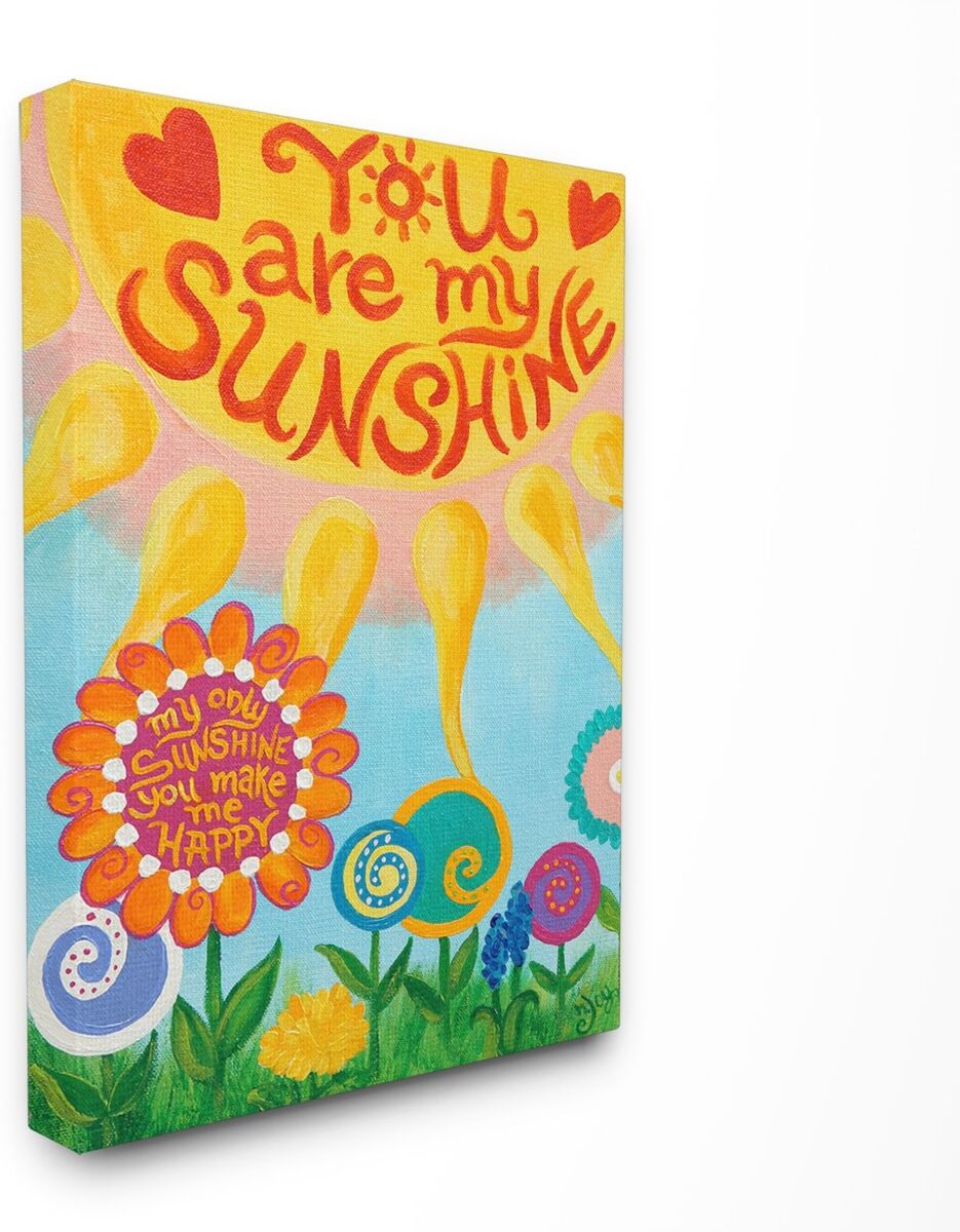 Stupell Industries The Kids Room You Are My Sunshine Canvas Wall Art, 30