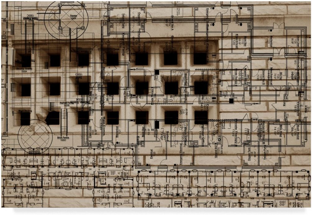 Trademark Global Sisa Jasper Architecture Drawing Ii Canvas Art - 20