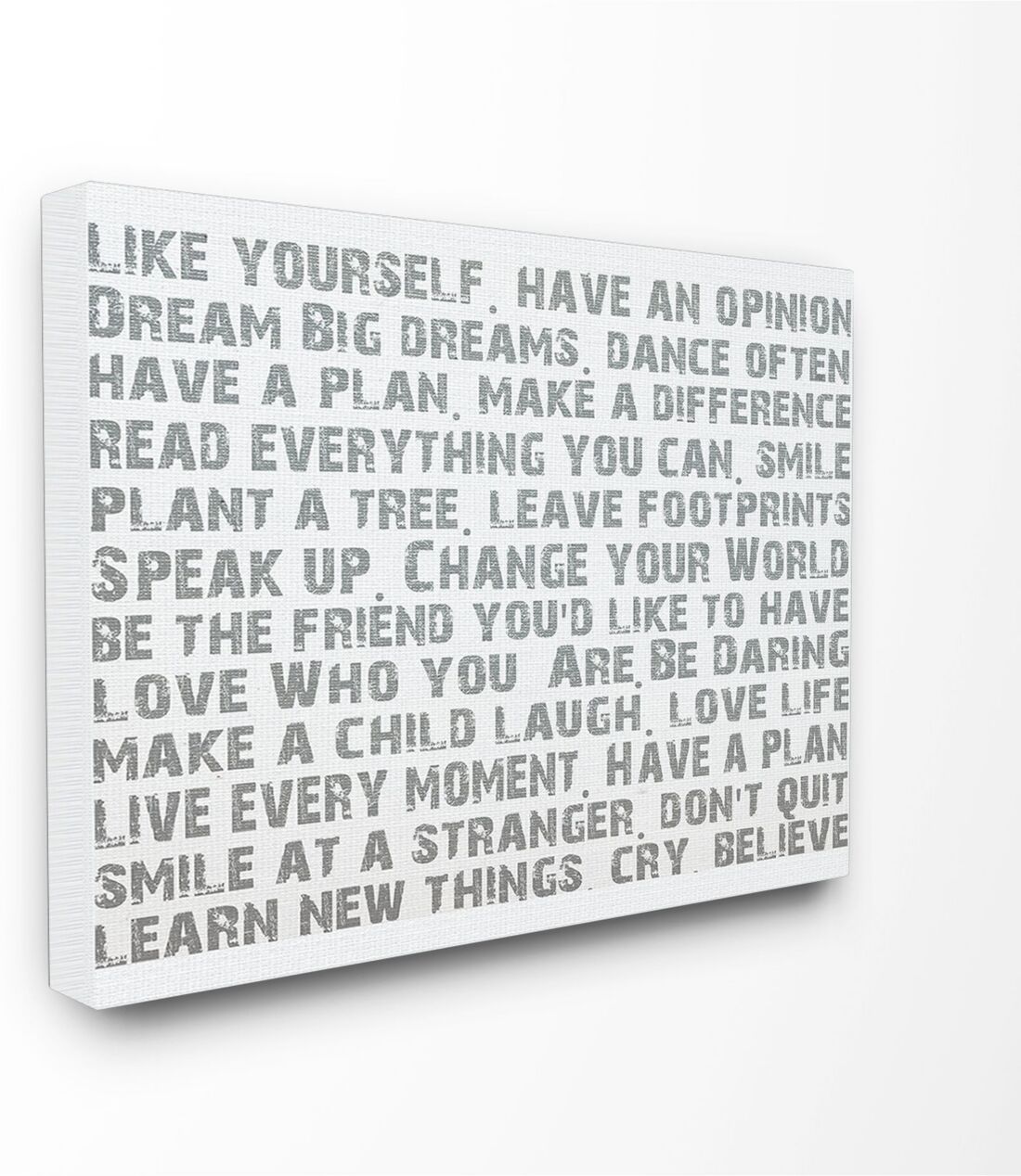 Stupell Industries Home Decor Like Yourself Inspirational Typography Canvas Wall Art, 30