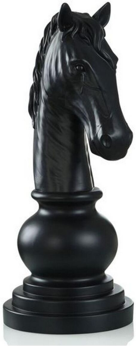 Stylecraft Home Collection StyleCraft Knight Chess Piece Matte Finish on Resin - Matte Black