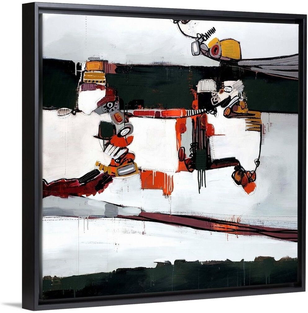 GreatBigCanvas 'Absurd Machine' Framed Canvas Wall Art, 36