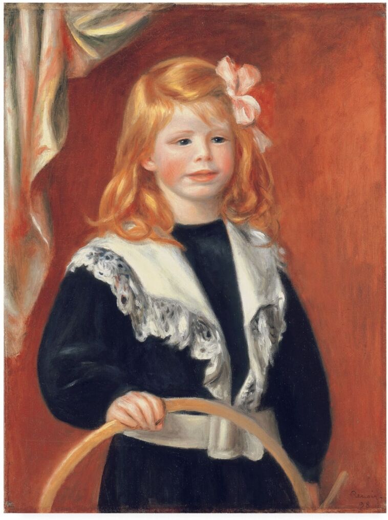 Trademark Global Pierre Auguste Renoir Portrait de Jean Renoir Canvas Art - 36.5