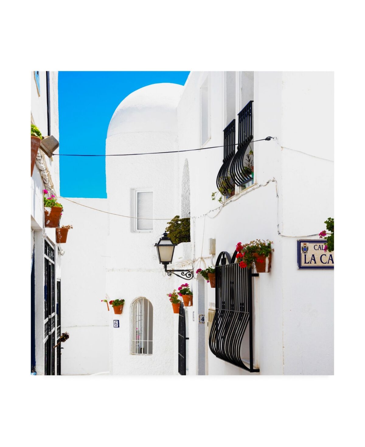 Trademark Global Philippe Hugonnard Made in Spain 3 Mijas White Architecture Canvas Art - 36.5