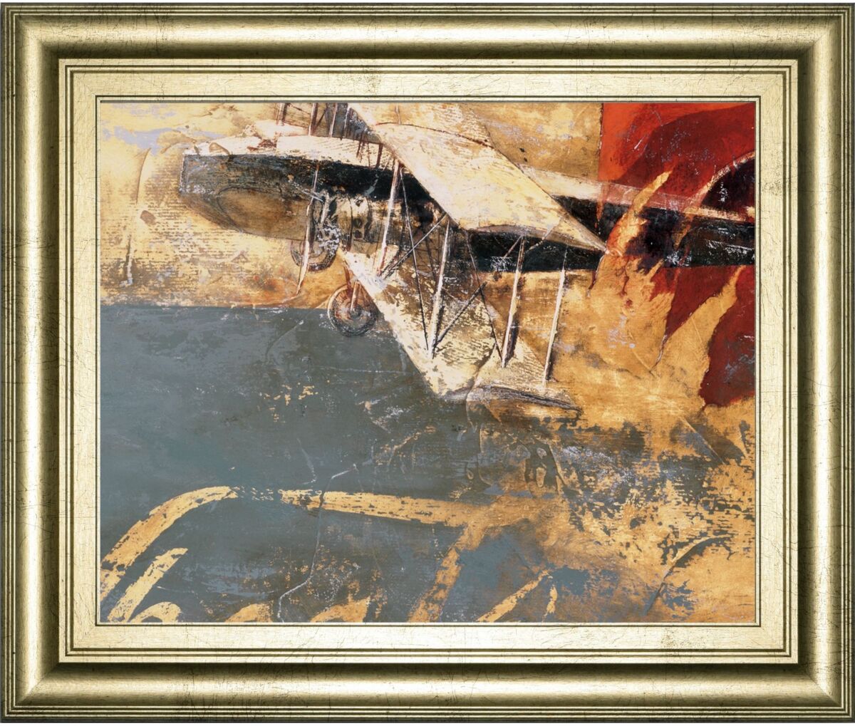 Classy Art Wheels and Wings by Aliaga, C. Framed Print Wall Art, 22