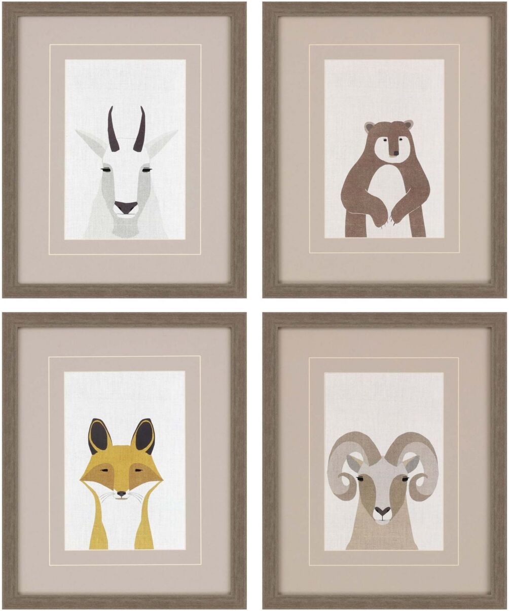 Paragon Picture Gallery Paragon Wildlife Ii Framed Wall Art Set of 4, 20