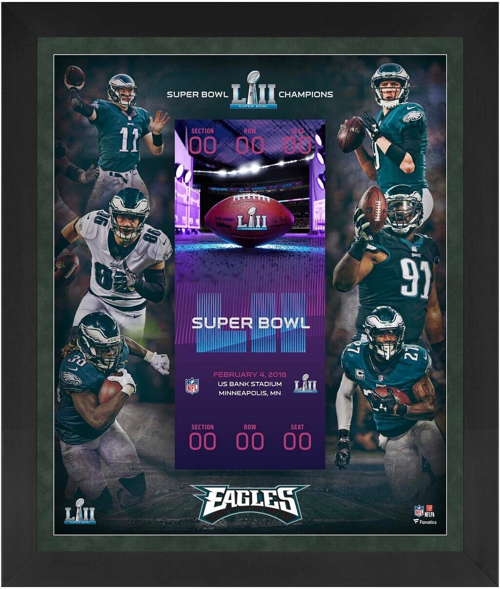 Fanatics Authentic Philadelphia Eagles Framed 23