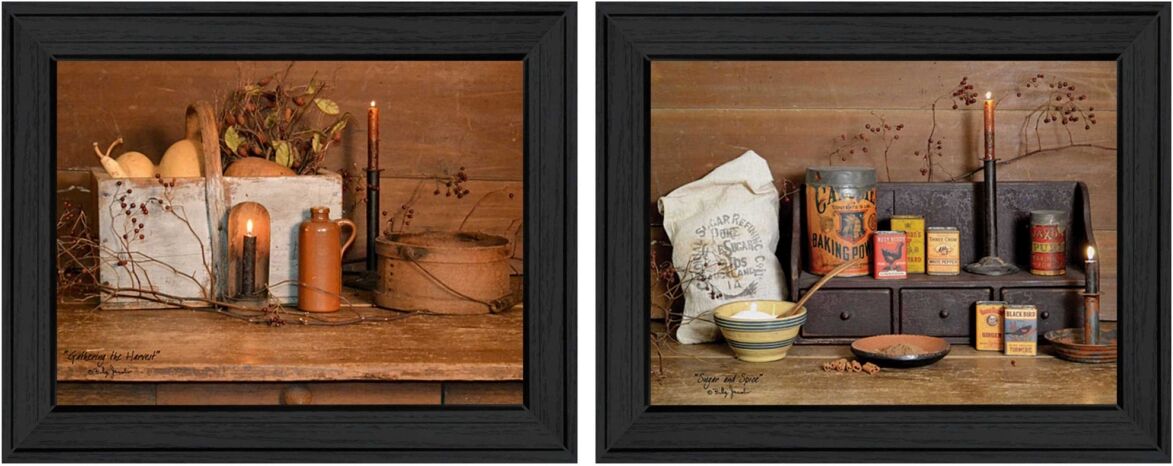 Trendy Decor 4U Baking Supplies Collection By Billy Jacobs, Printed Wall Art, Ready to hang, Black Frame, 18