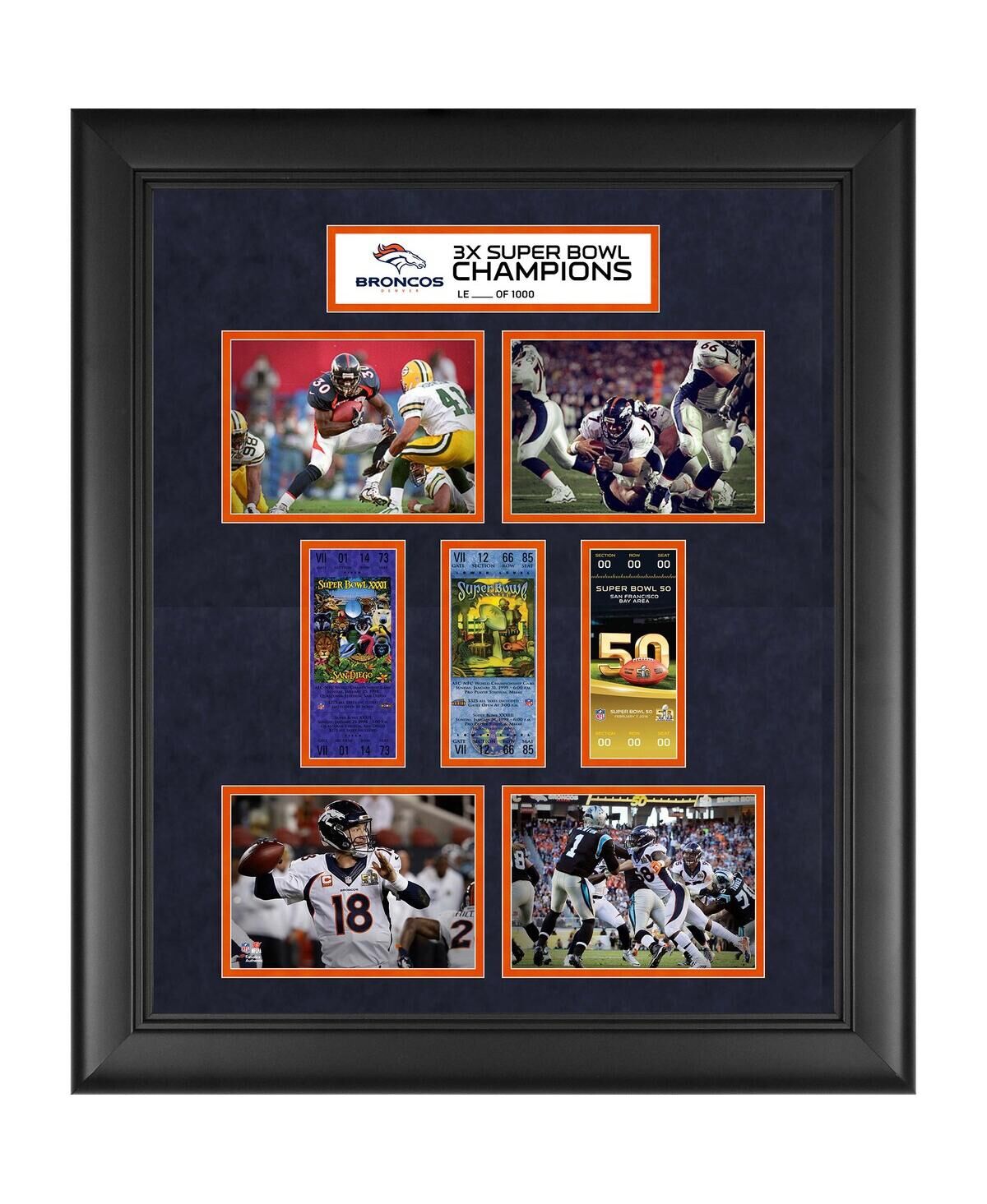 Fanatics Authentic Denver Broncos Framed 20