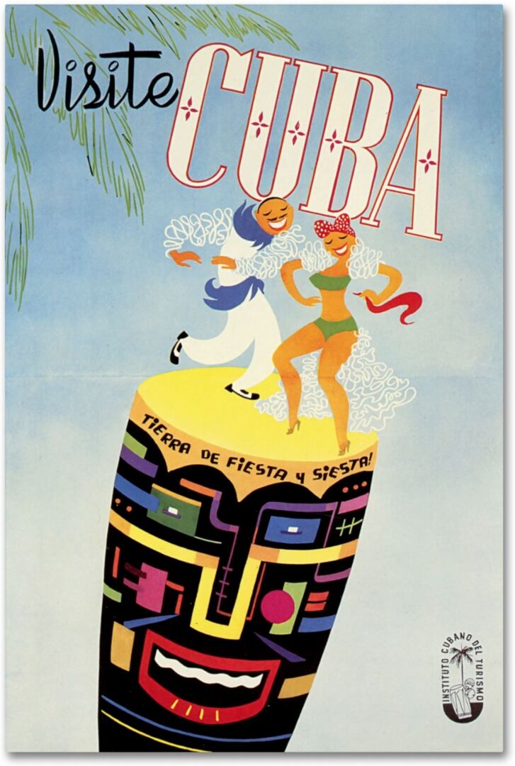 Trademark Global Vintage Apple Collection 'Vist Cuba' Canvas Art - 30