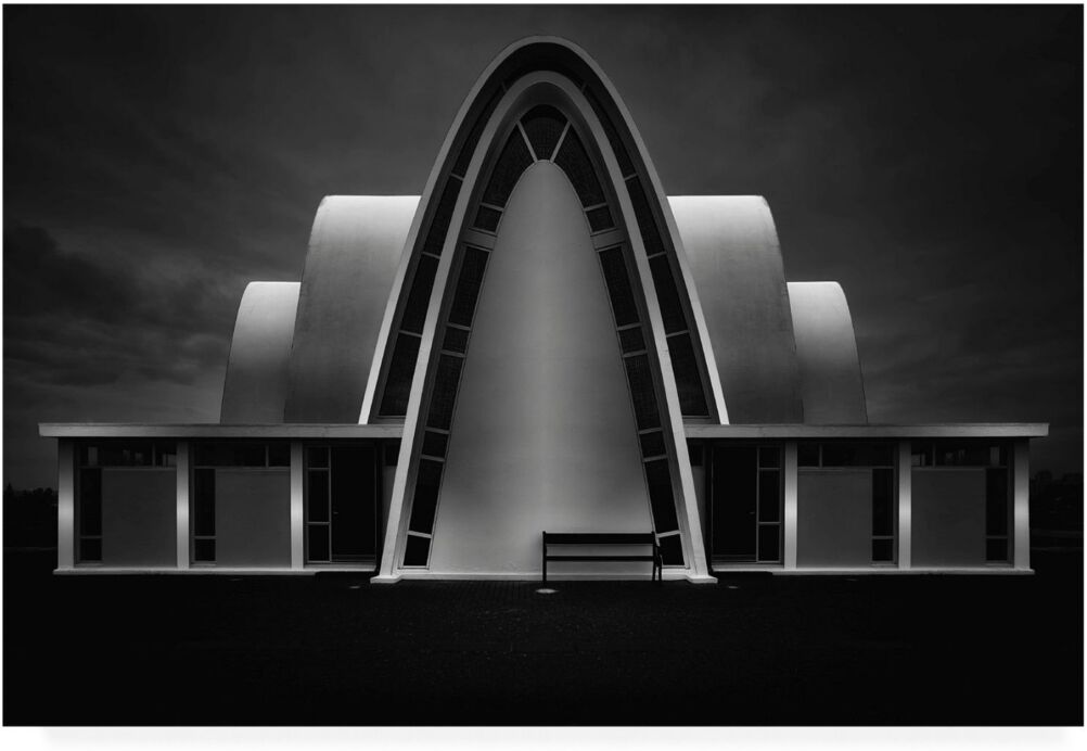 Trademark Global Oliver Buchmann White Bowing Architecture Canvas Art - 20