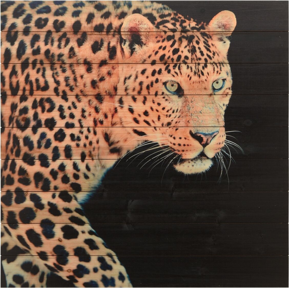 Empire Art Direct Panther Arte de Legno Digital Print on Solid Wood Wall Art, 36