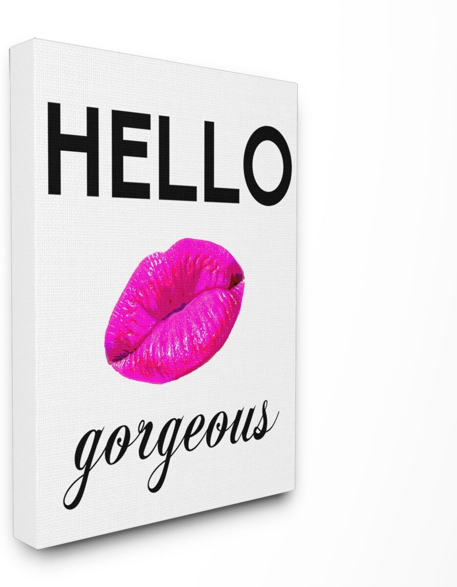 Stupell Industries Home Decor Lulusimonstudio Hello Gorgeous Canvas Wall Art, 30