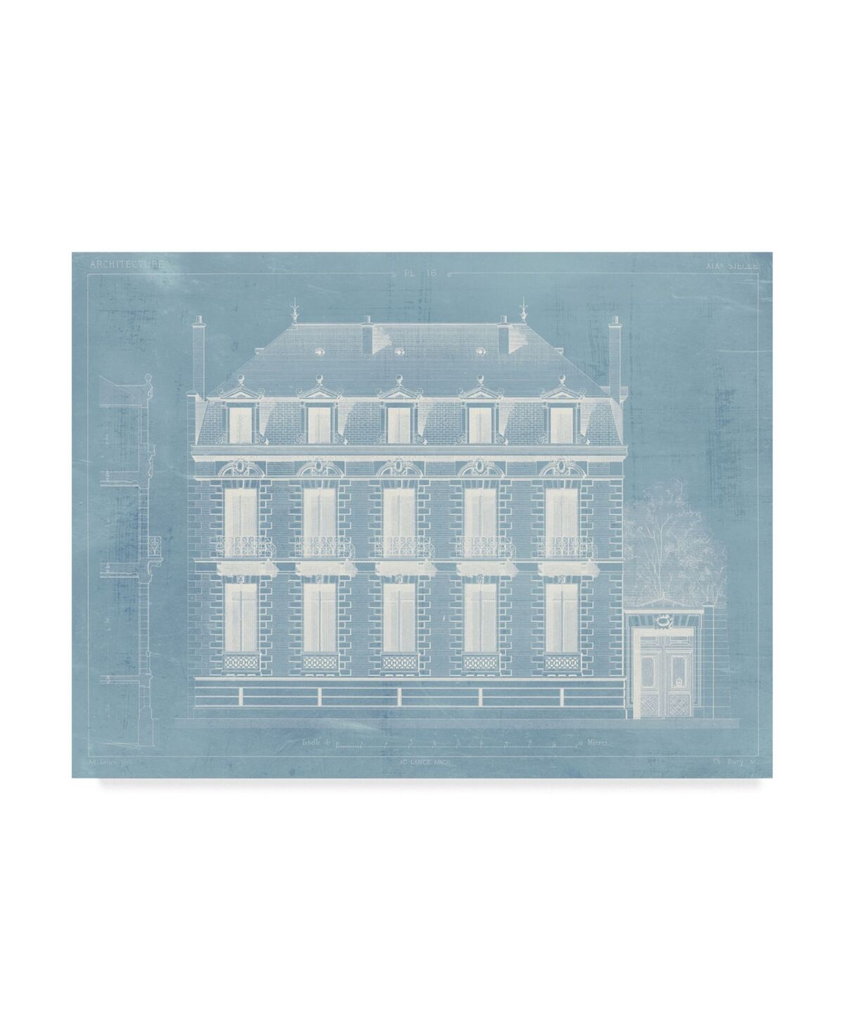 Trademark Global Vision Studio Architecture Francaise Ii Canvas Art - 37