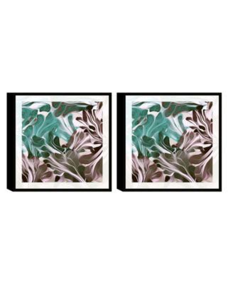 Chic Home Decor Cavali 2 Piece Framed Canvas Wall Art Abstract Design