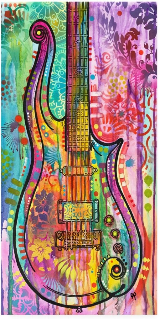 Trademark Global Dean Russo Prince Cloud Guitar Canvas Art - 37