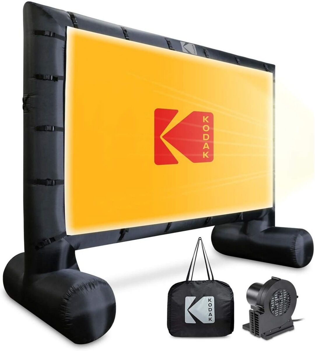 Kodak Inflatable Projector Screen, 17ft Blow Up Outdoor Movie Screen - Black