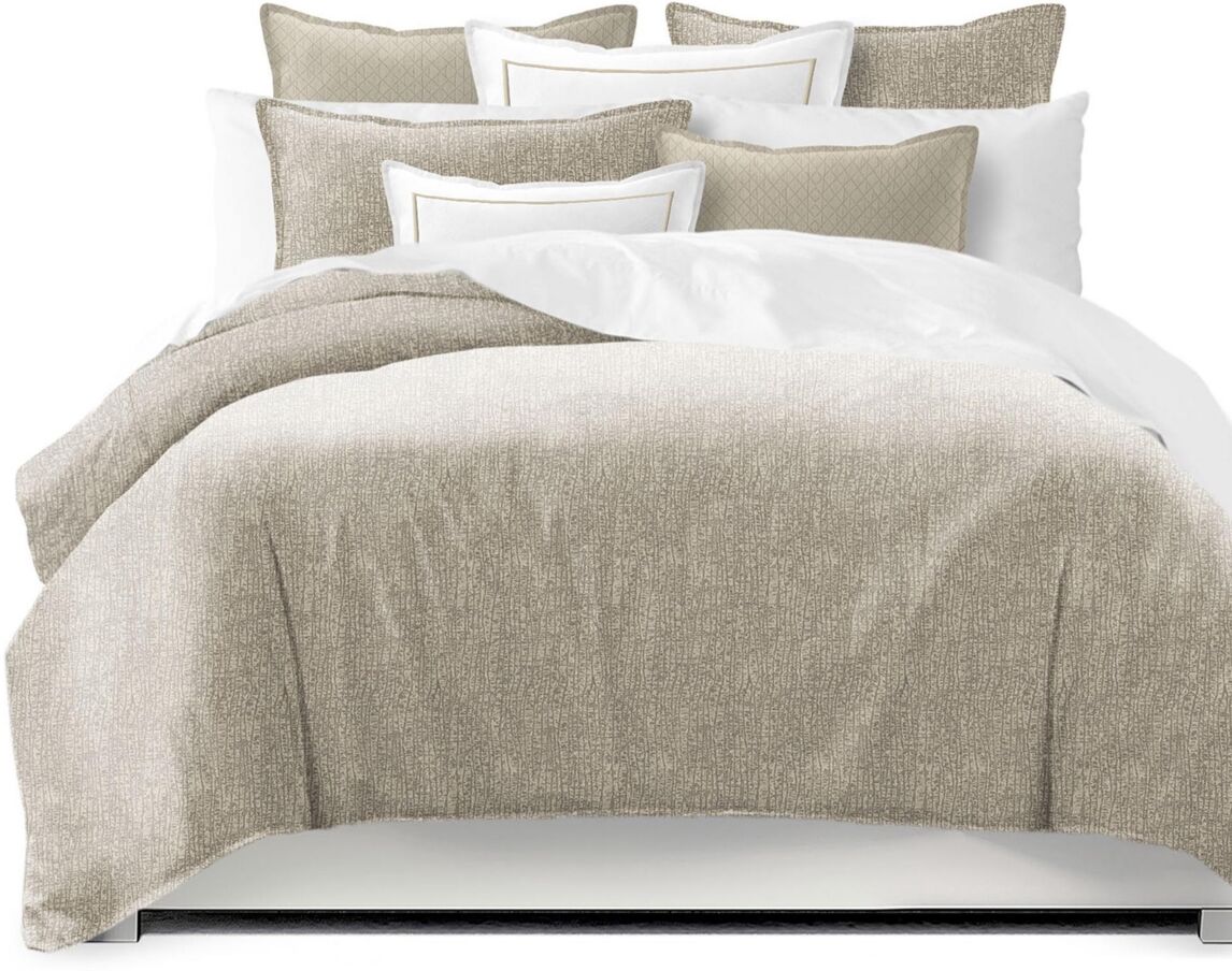 6ix Tailors Fine Linens Stonewall Wheat Super King Comforter & 2 Shams Set, Plus 2 Bonus Cushions - Wheat