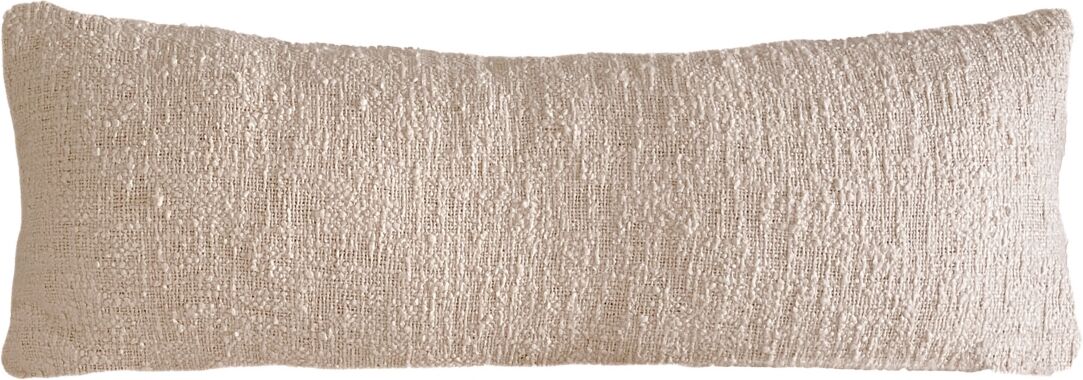 Anaya Home Cozy Cotton Beige Boucle 20x54 Down Alternative Body Pillow - Beige/khaki