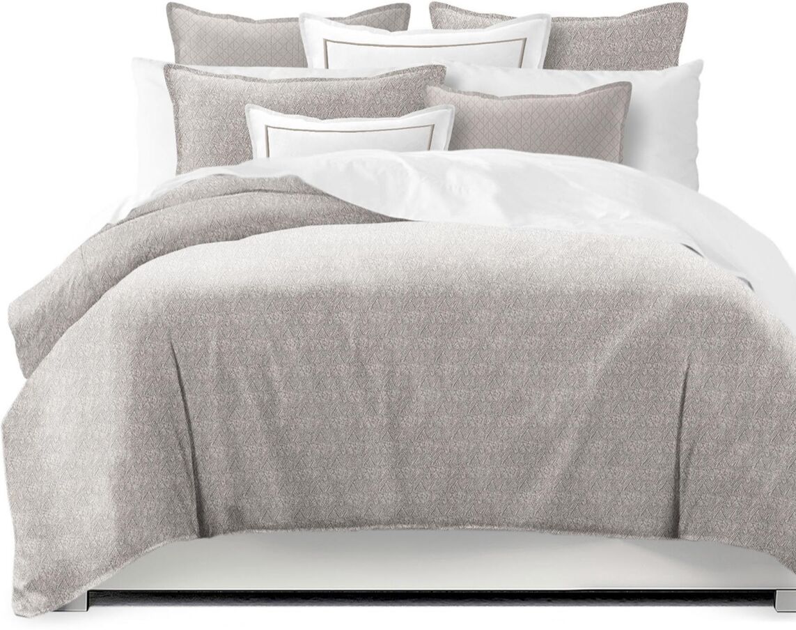 6ix Tailors Fine Linens Morningside Linen Super King Duvet Cover & 2 Shams Set, Plus 2 Bonus Cushions - Linen