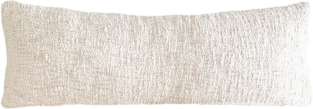 Anaya Home Cozy Cotton Ivory Boucle 20x54 Down Alternative Body Pillow - White