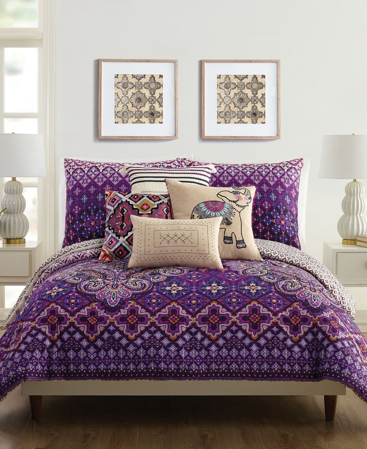 Vera Bradley Dream Tapestry Full/Queen Comforter Set - Purple