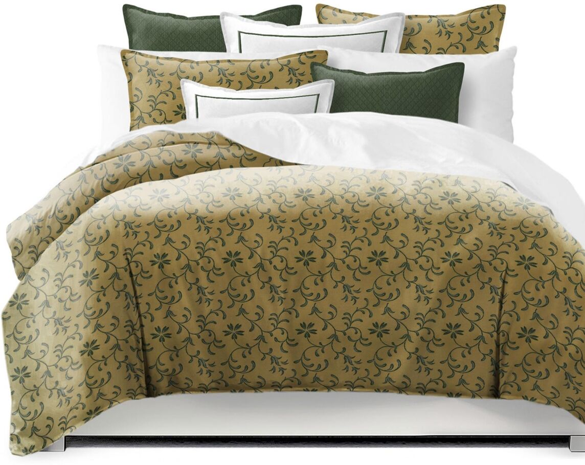 6ix Tailors Fine Linens Sum aye Golden Forest Super Queen Duvet Cover & 2 Shams Set, Plus 2 Bonus Cushions - Golden forest