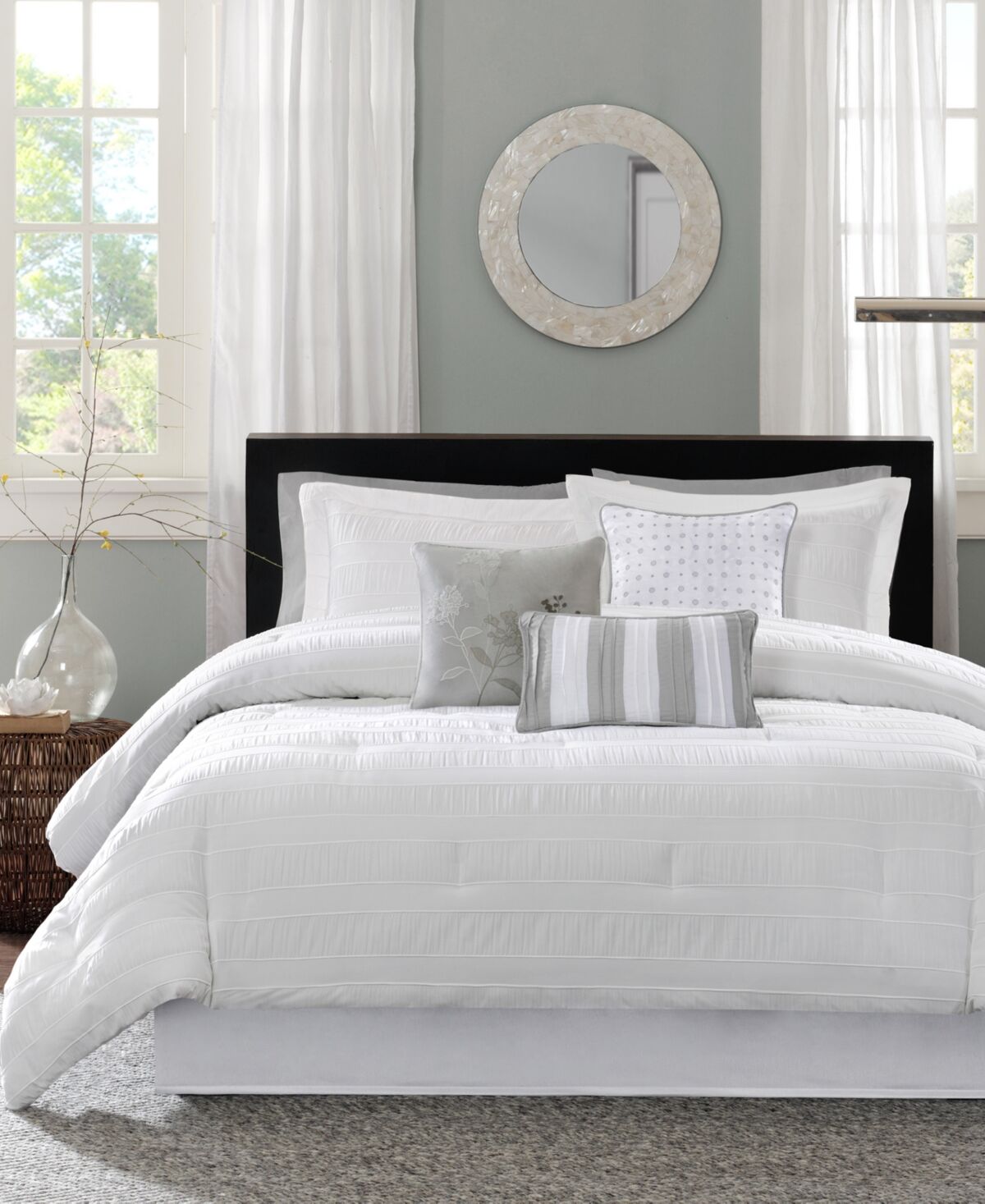 Madison Park Hampton 7-Pc. Comforter Set, California King - White