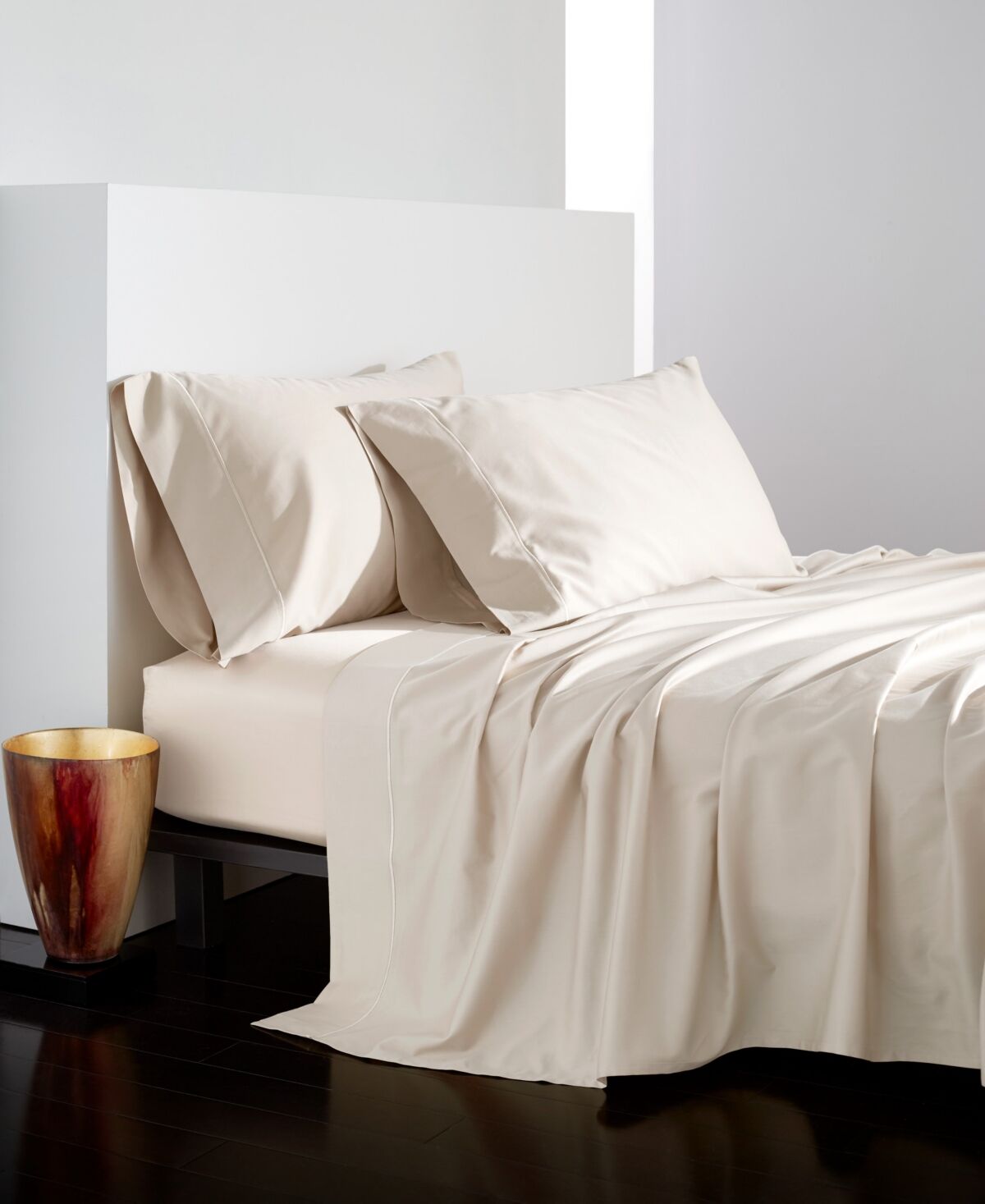 Donna Karan Collection Silk Indulgence King Flat Sheet - Ivory