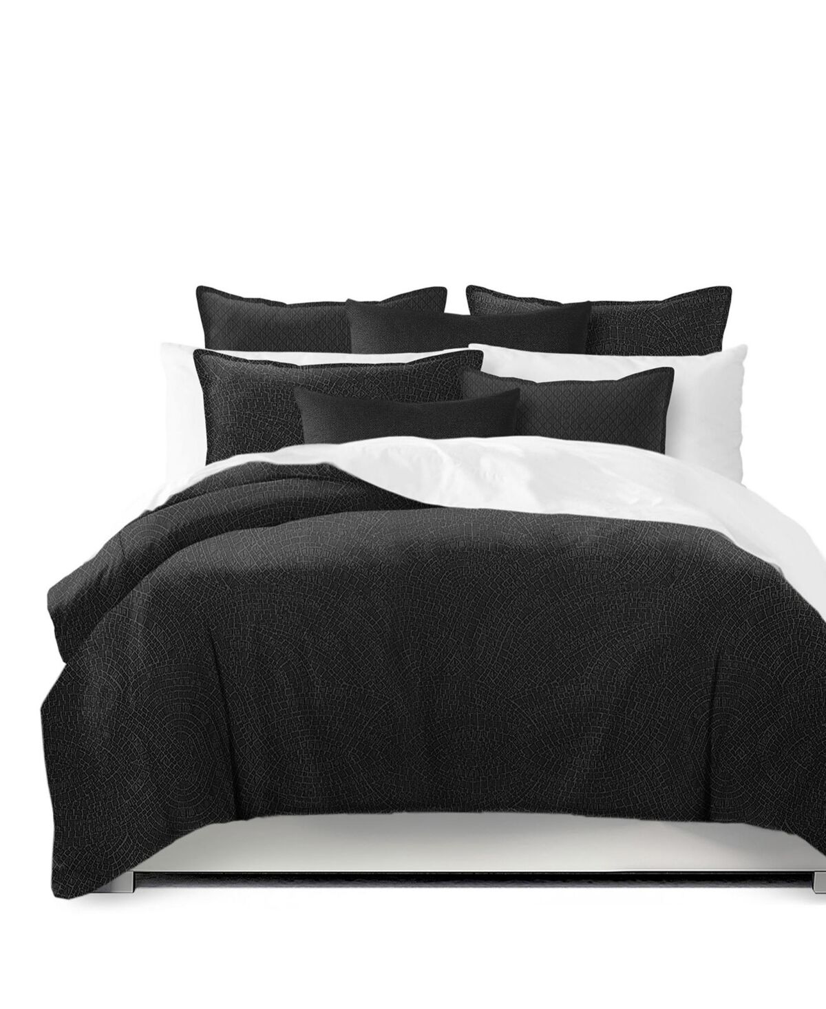 6ix Tailors Fine Linens Morningside Linen Super Queen Duvet Cover & 2 Shams Set, Plus 2 Bonus Cushions - Linen