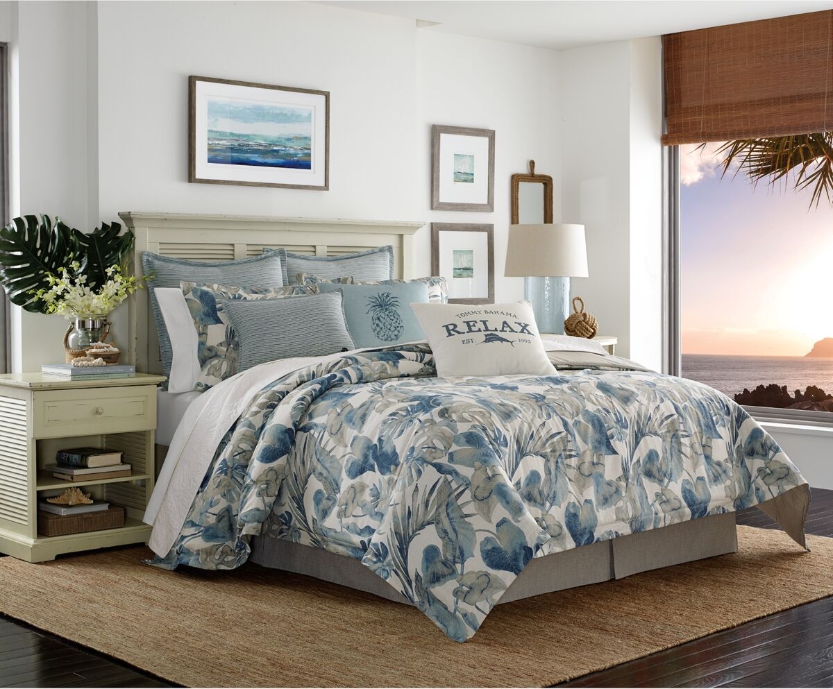 Tommy Bahama Home Closeout! Tommy Bahama Home Raw Coast California King 4-Pc. Comforter Set - Blue