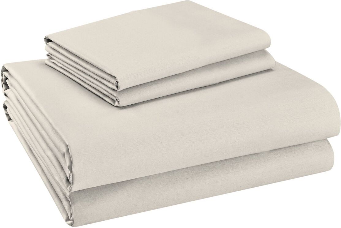 Purity Home Ultra Light 144 Thread Count Queen Sheet Set, 4 Pieces - Ivory