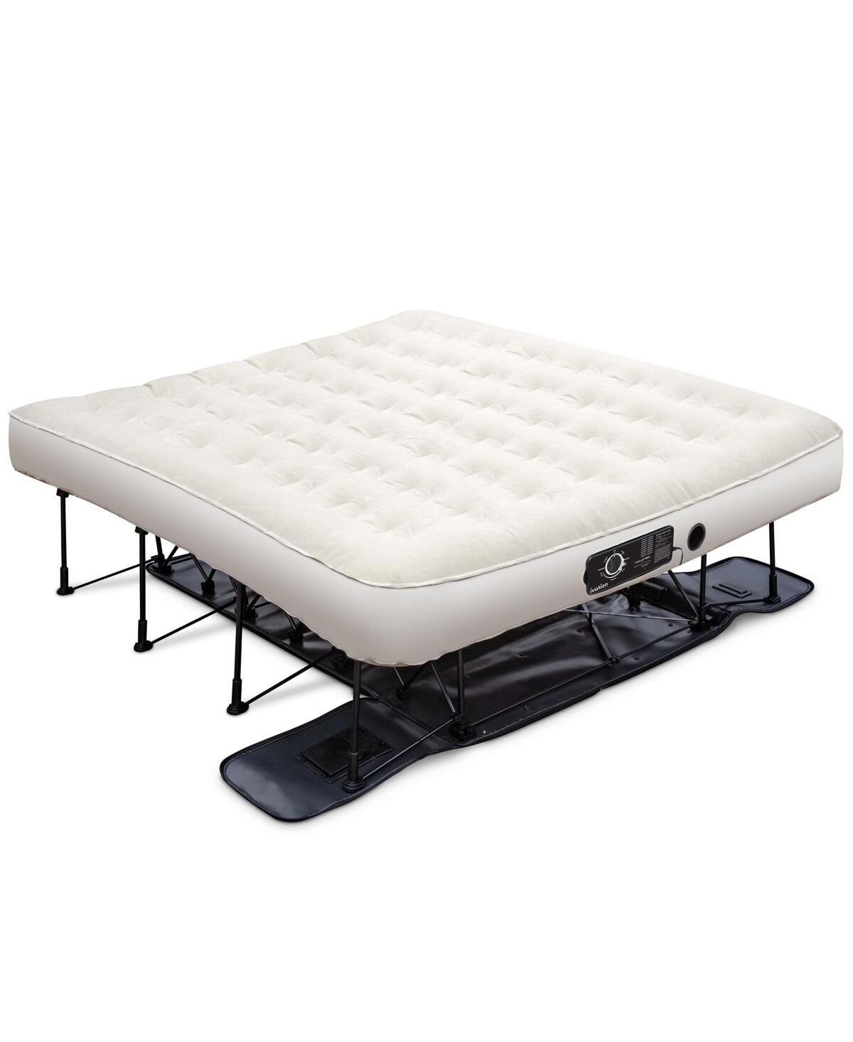 Ivation Ez-Bed, King Size Portable Air Mattress with Built In Pump - White