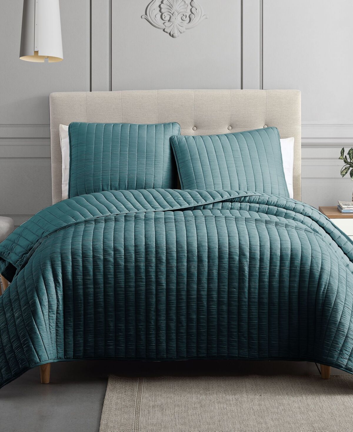 Riverbrook Home Moonstone 3 Piece King Coverlet Set - Teal