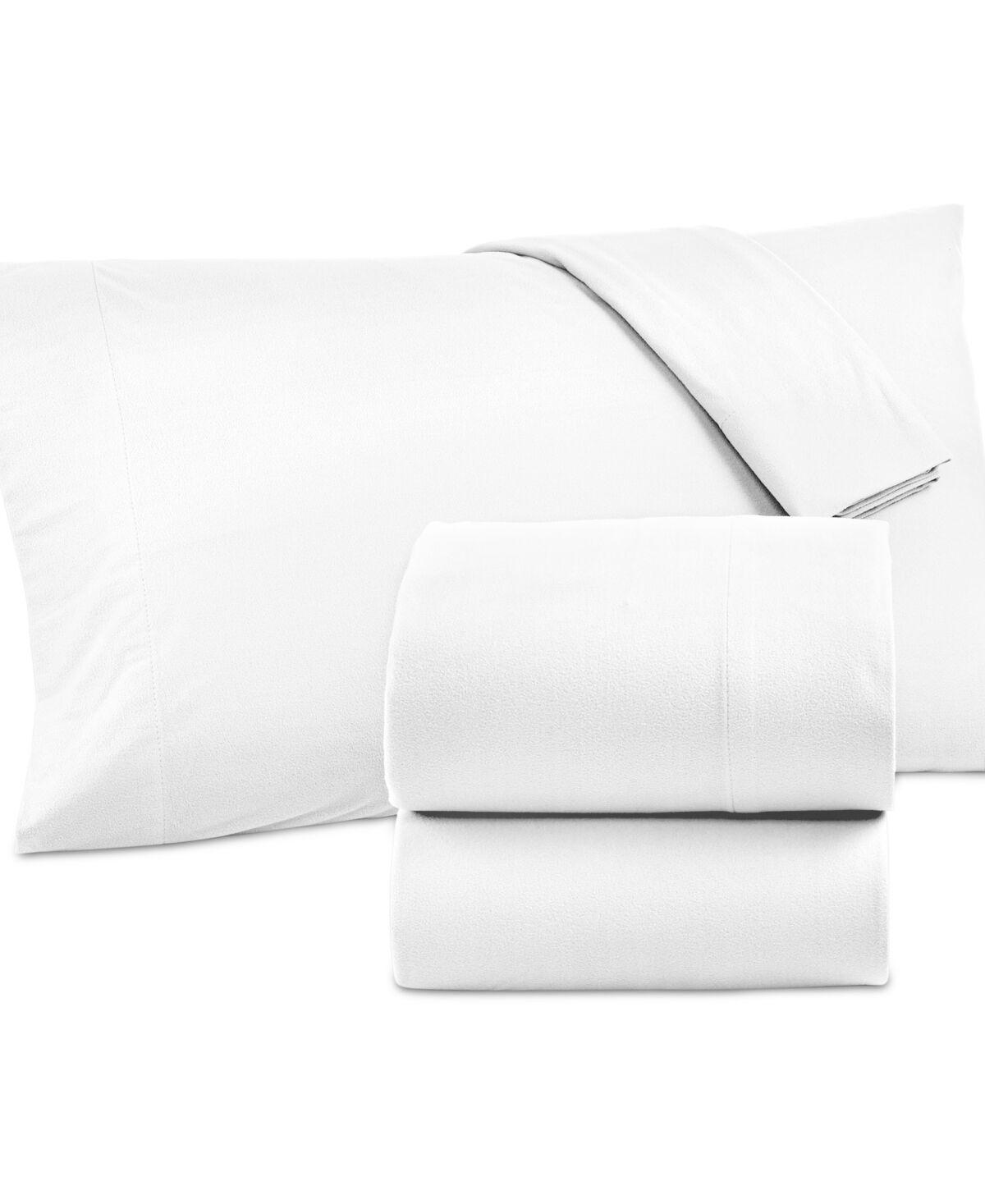 Shavel Micro Flannel Solid Queen 4-pc Sheet Set - White