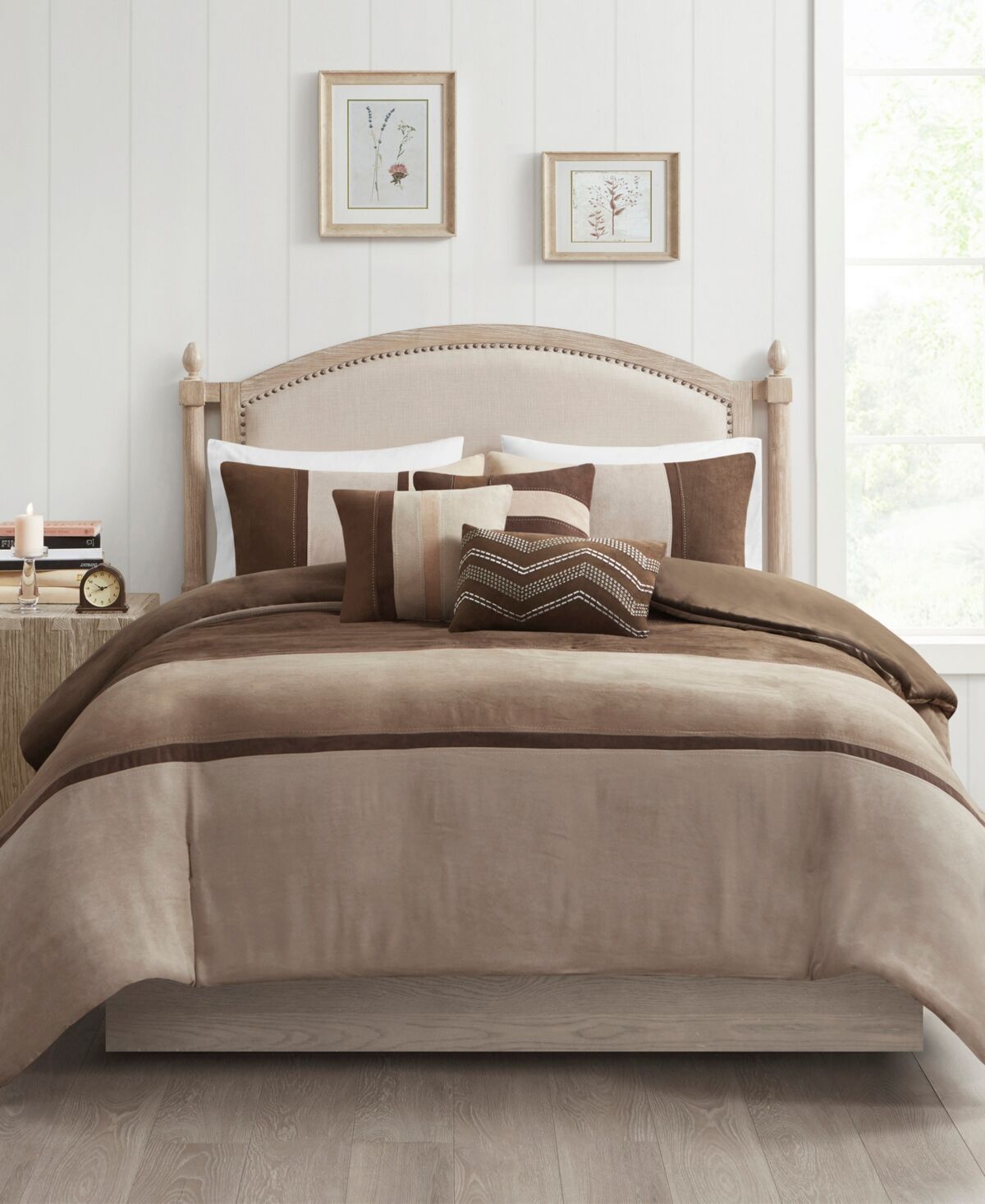 Madison Park Palisades 6-Pc. Duvet Cover Set, Full/Queen - Brown