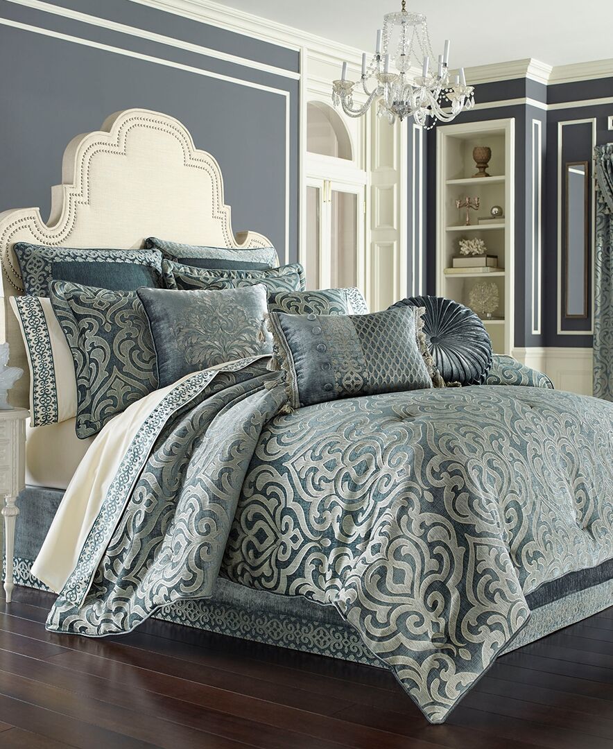 J Queen New York Sicily 4-Pc. Comforter Set, California King - Teal