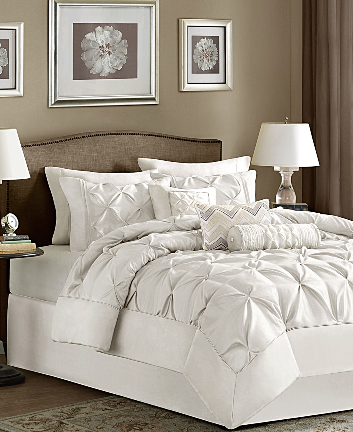 Madison Park Wilma 7-Pc. Comforter Set, California King - White