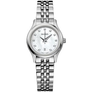 Balmain Women's Swiss Beleganza Diamond (1/20 ct. t.w.) Stainless Steel Bracelet Watch 28mm - Silver
