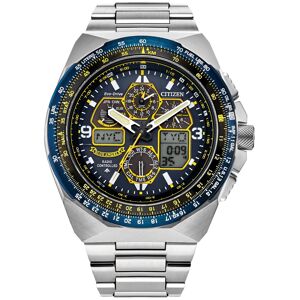 Citizen Eco-Drive Men's Chronograph Promaster Blue Angels Air Skyhawk Stainless Steel Bracelet Watch 46mm - Limited Edition - Blue
