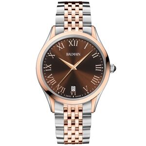 Balmain Men's Swiss Classic R Two-Tone Stainless Steel Bracelet Watch 41mm - Silver/pink