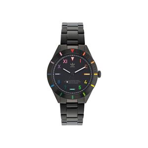 adidas Unisex Three Hand Edition Three Black Stainless Steel Bracelet Watch 41mm - Black