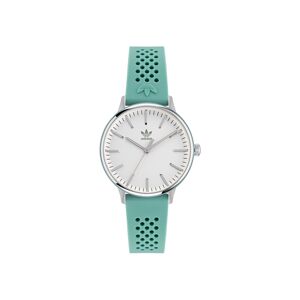 adidas Unisex Three Hand Code One Small Green Silicone Strap Watch 35mm - Green